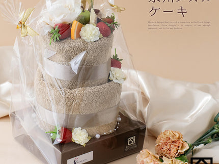 泉州タオルケーキ 2段フルーツ