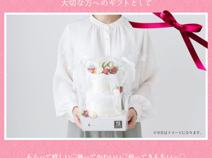 泉州タオルケーキ 2段フルーツ