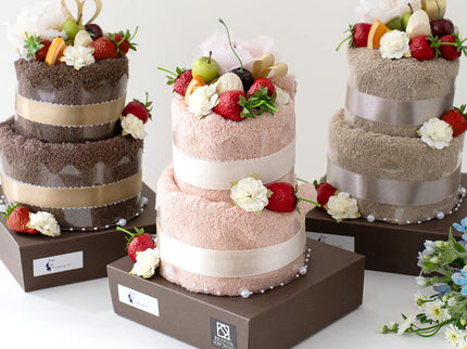 泉州タオルケーキ 2段フルーツ